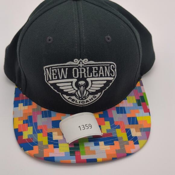New Orleans Pelicans Hat Cap Snap Back Mitchell & Ness NBA Basketball Retro Mens - Picture 11 of 11